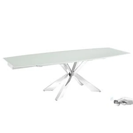 Icon by Casabianca Motorized Glass Extension Table